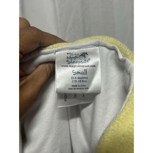 Baby Merlin's Magic Sleep Suit Infant 3-6 Months Zip Up Lot Of 2 Blue & Yellow - Picture 5 of 12